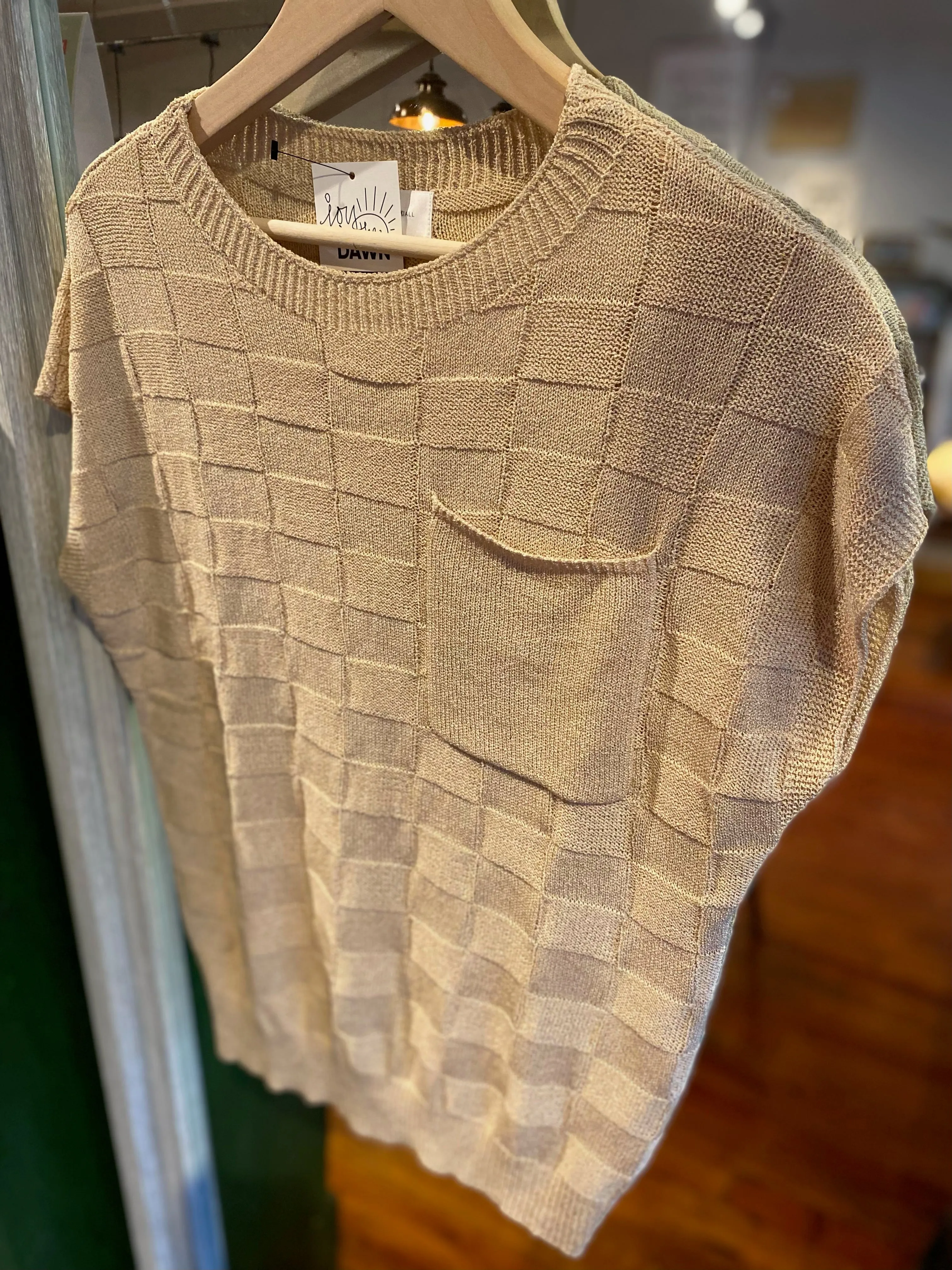 Neutral Pocket Sweater