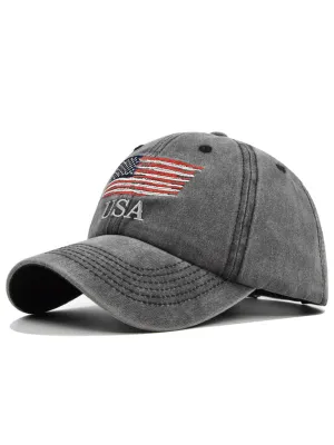 New hat embroidered letters simple unisex peaked cap