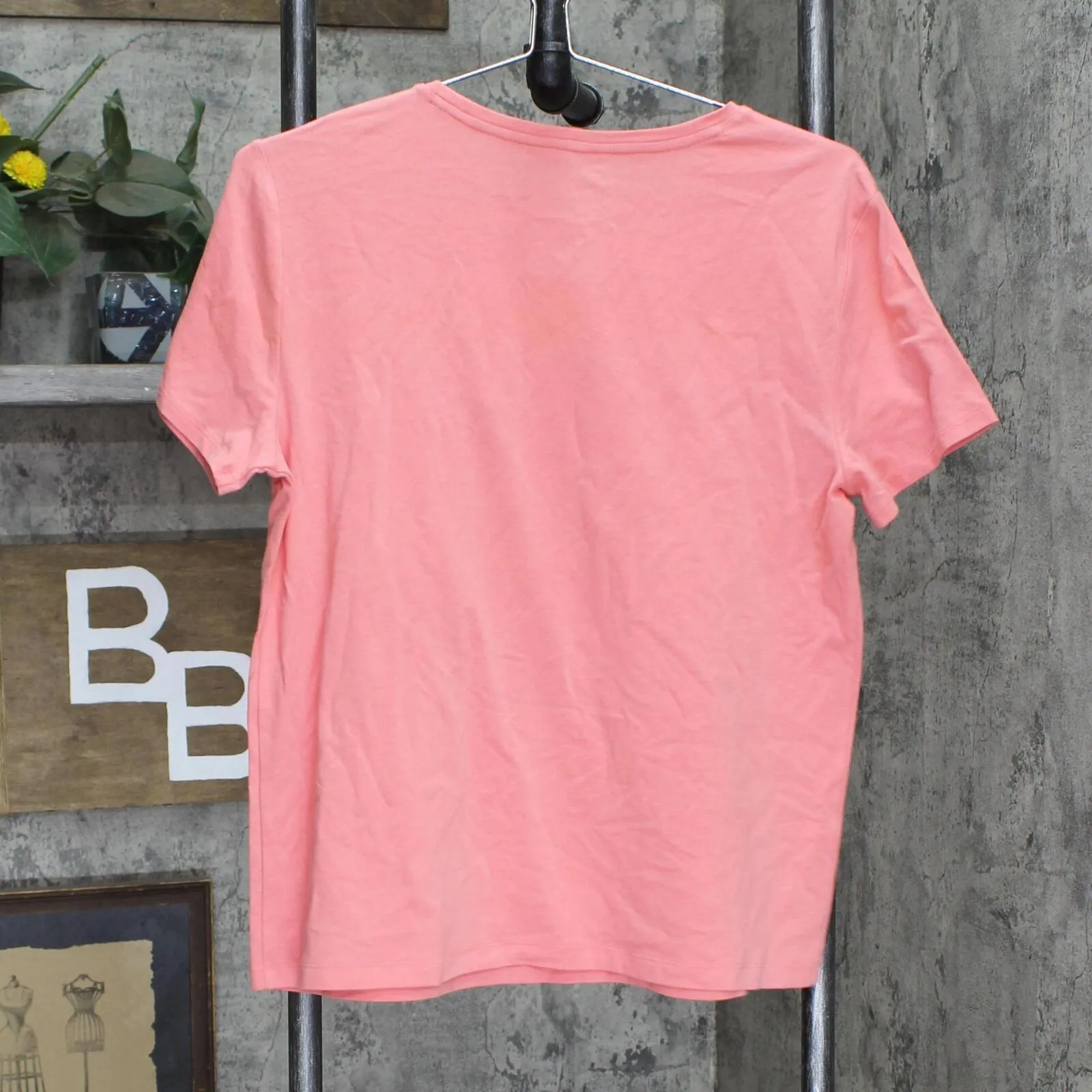 Nine West Womens Short Sleeve Soft Spun T-Shirt Tee 165f87e9da21b5 Coral Pink M
