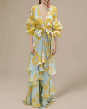 Novella | Printed Chiffon Dress