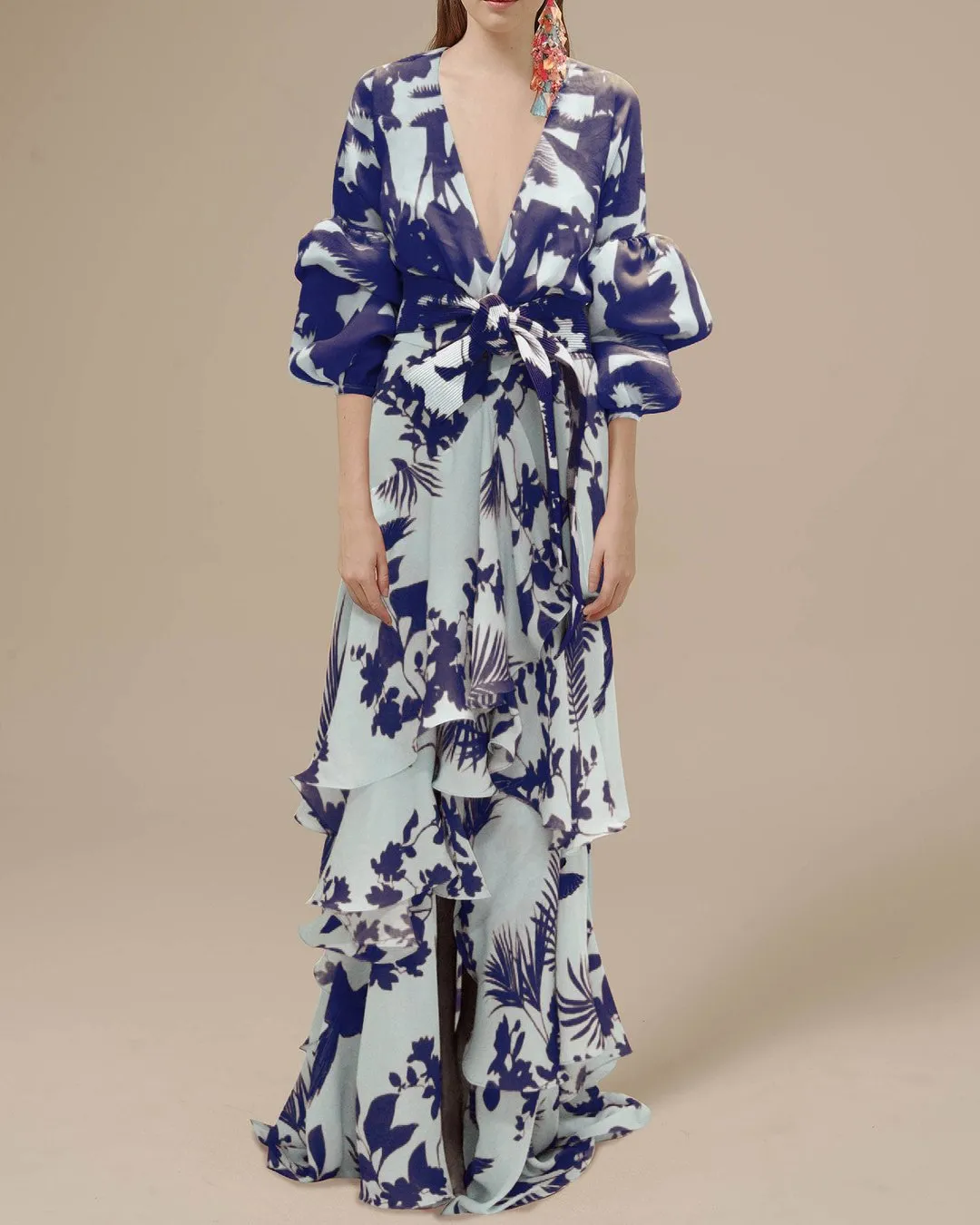 Novella | Printed Chiffon Dress