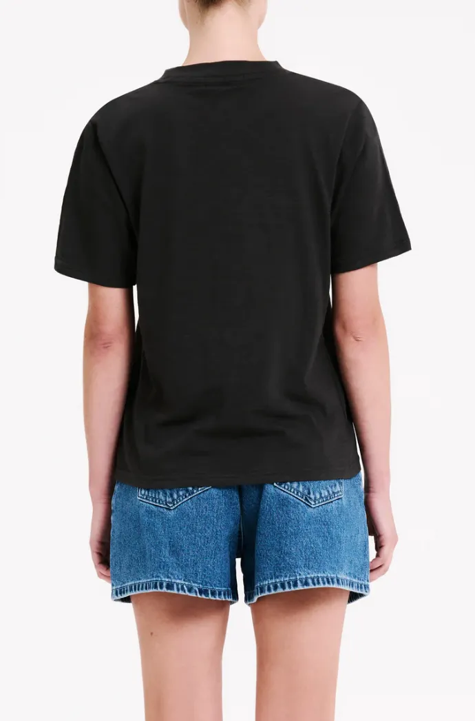 Nude Lucy Organic Slub Tee - Coal