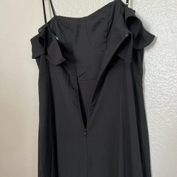 NWOT Lively Evenings Black Sleeveless Tiered Maxi Dress