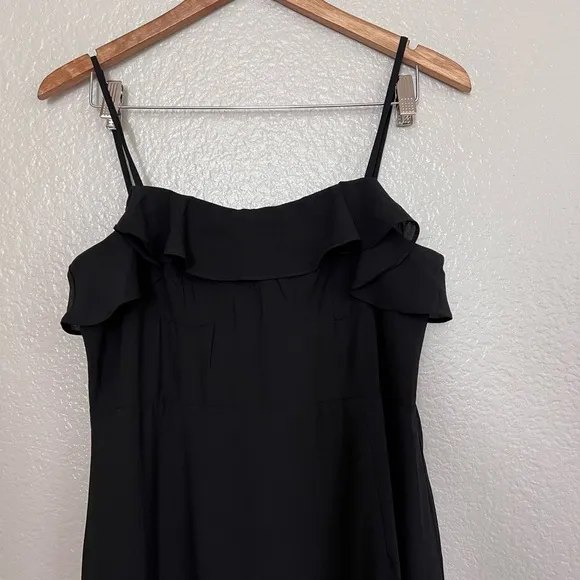 NWOT Lively Evenings Black Sleeveless Tiered Maxi Dress