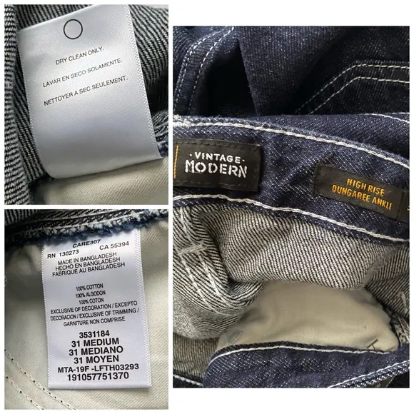 NWT Lee / Free People Dungaree Carpenter Jeans