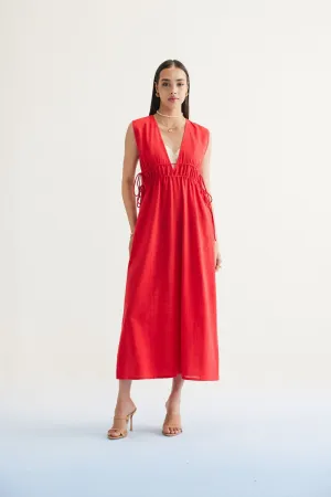 Ocean Nights Handwoven Kala Cotton Maxi Dress