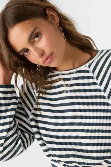 Oneill Women's Tour Stripe Crew Long Sleeve