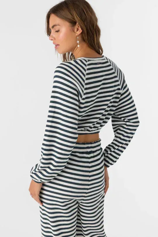 Oneill Women's Tour Stripe Crew Long Sleeve