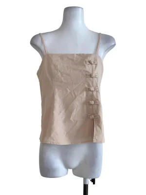 Orange Plain Tank Top