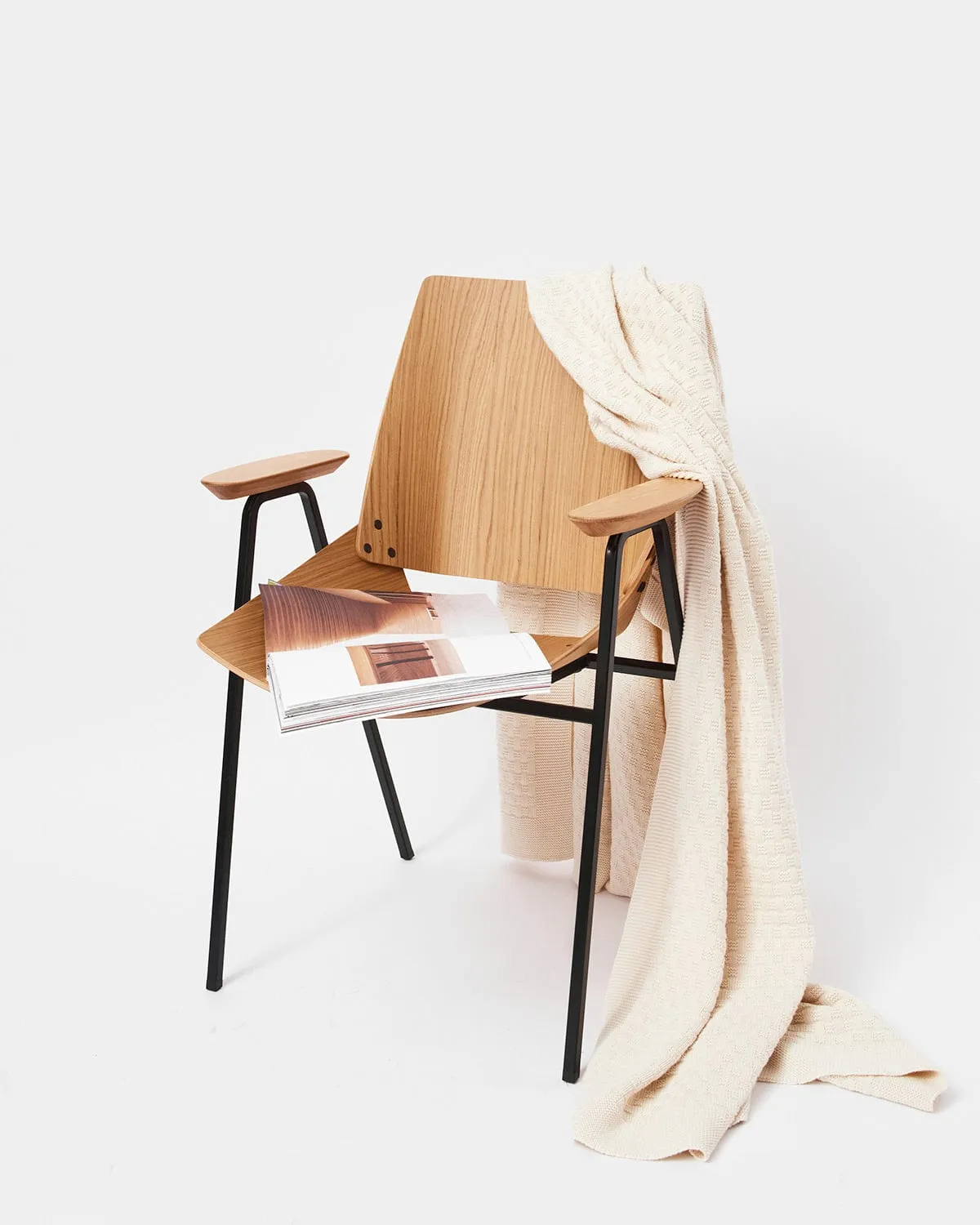 Organic Cotton Knitted Blanket | Cream