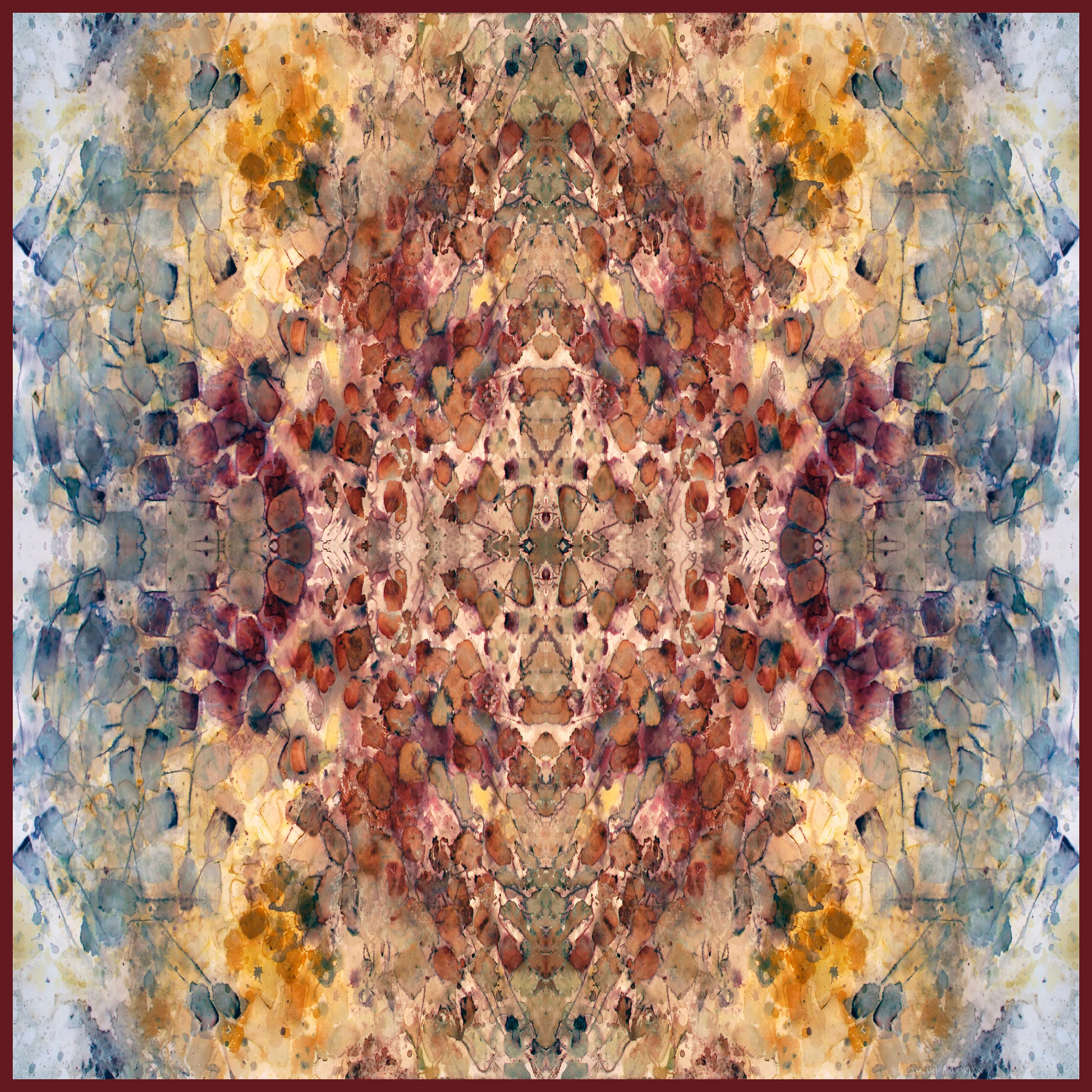 Oversized Rare Earth Silk Chiffon Scarf - 100% Silk, 53" x 53"