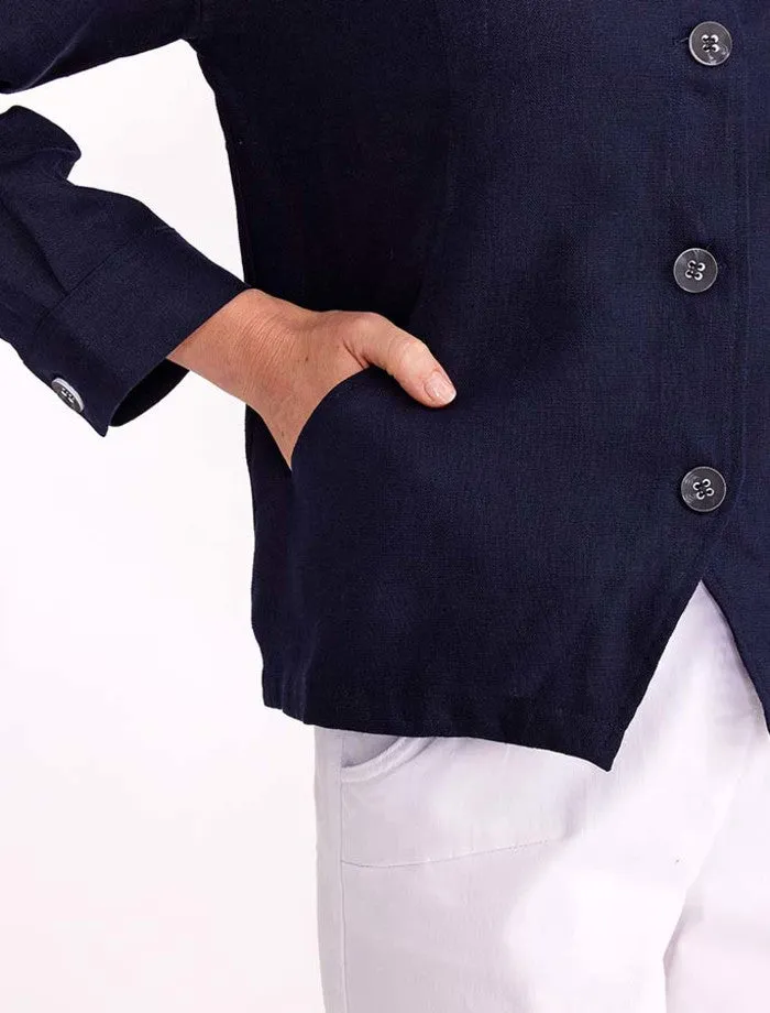 Panelled Linen Jacket