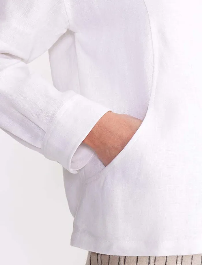 Panelled Linen Jacket