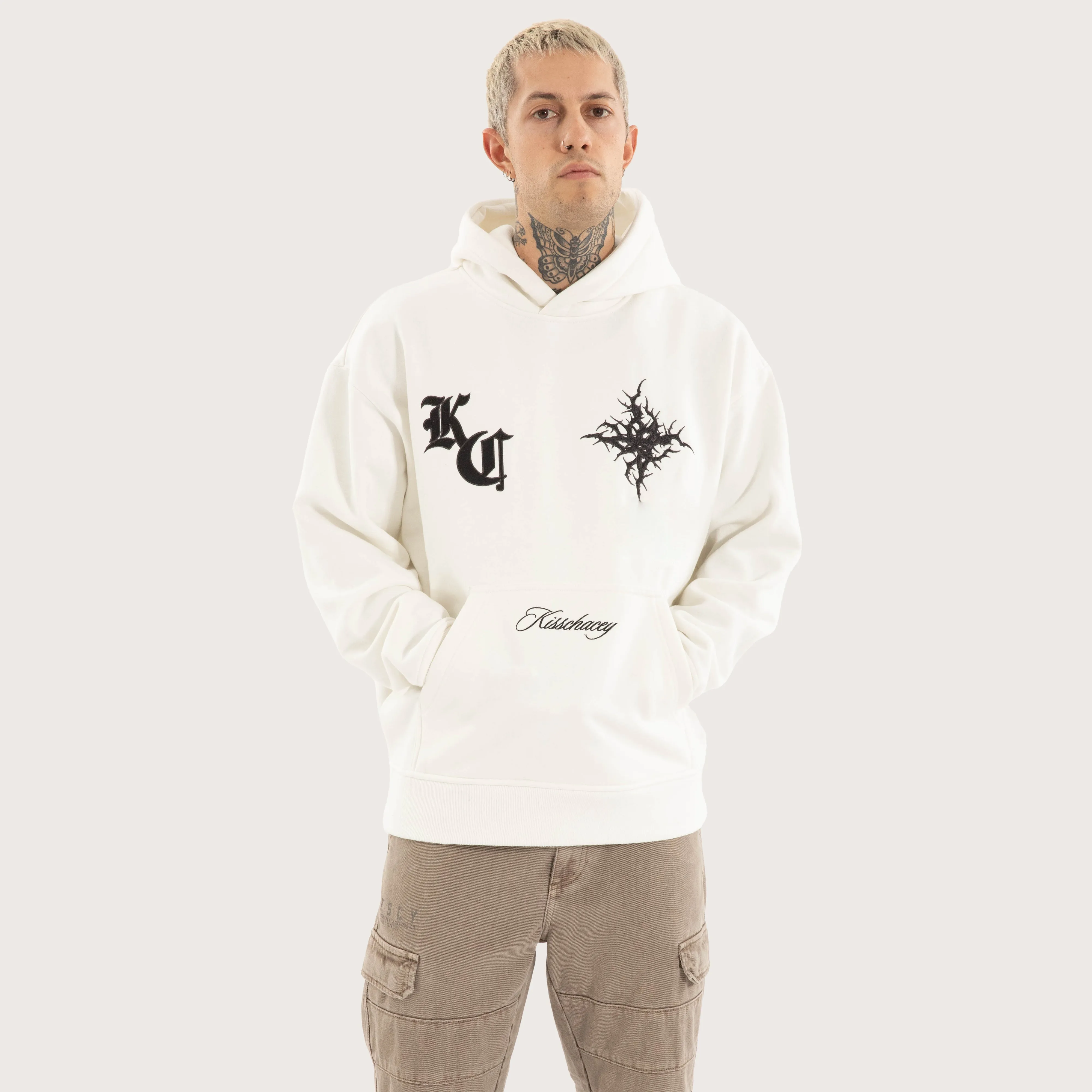 Paragons Relaxed Hoodie Natural White