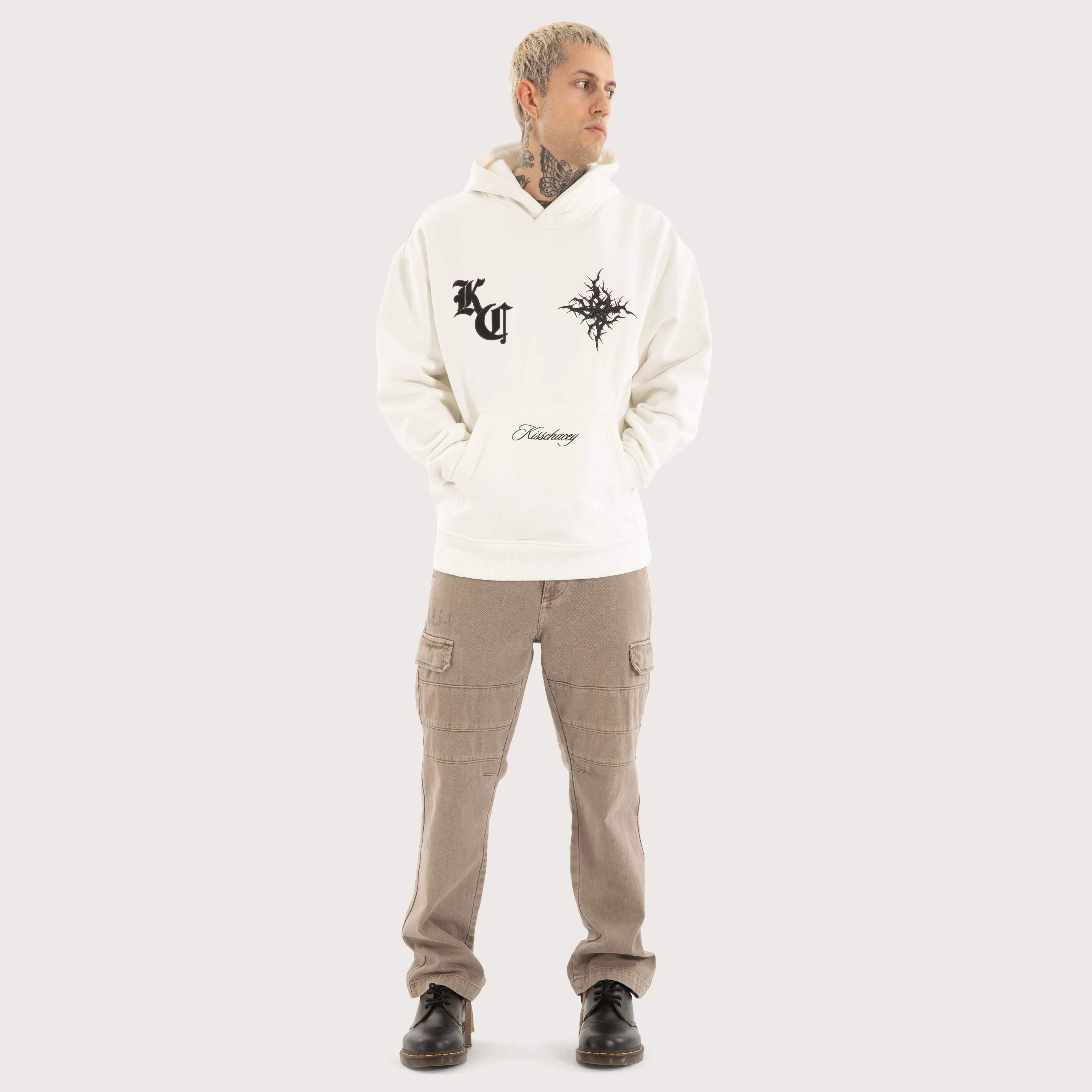 Paragons Relaxed Hoodie Natural White