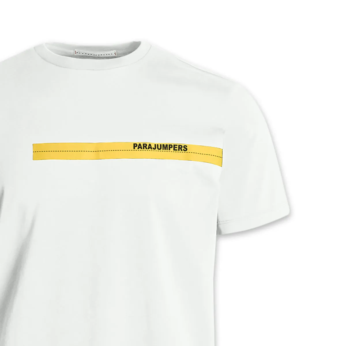 Parajumpers - Tape Logo T-Shirt in Off White