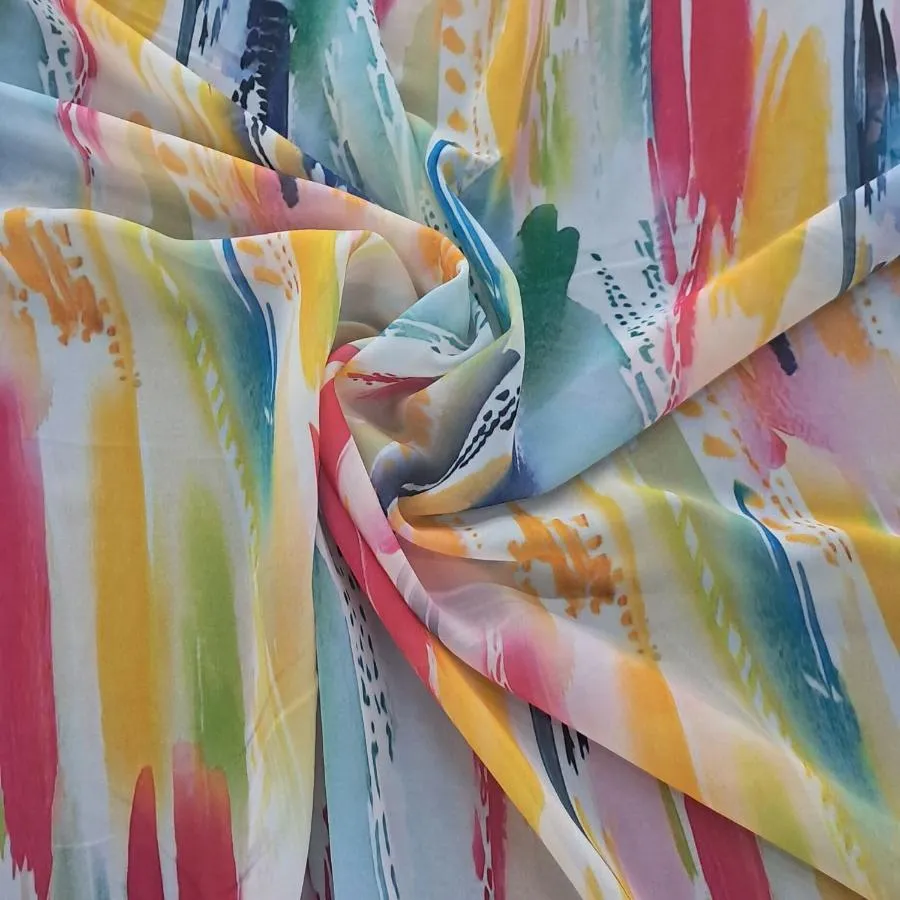 Peach Chiffon Digital 150cm