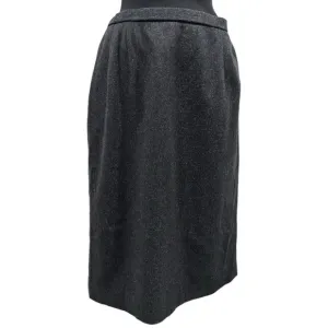 Pendleton Charcoal Gray Wool Midi Skirt Sz 14