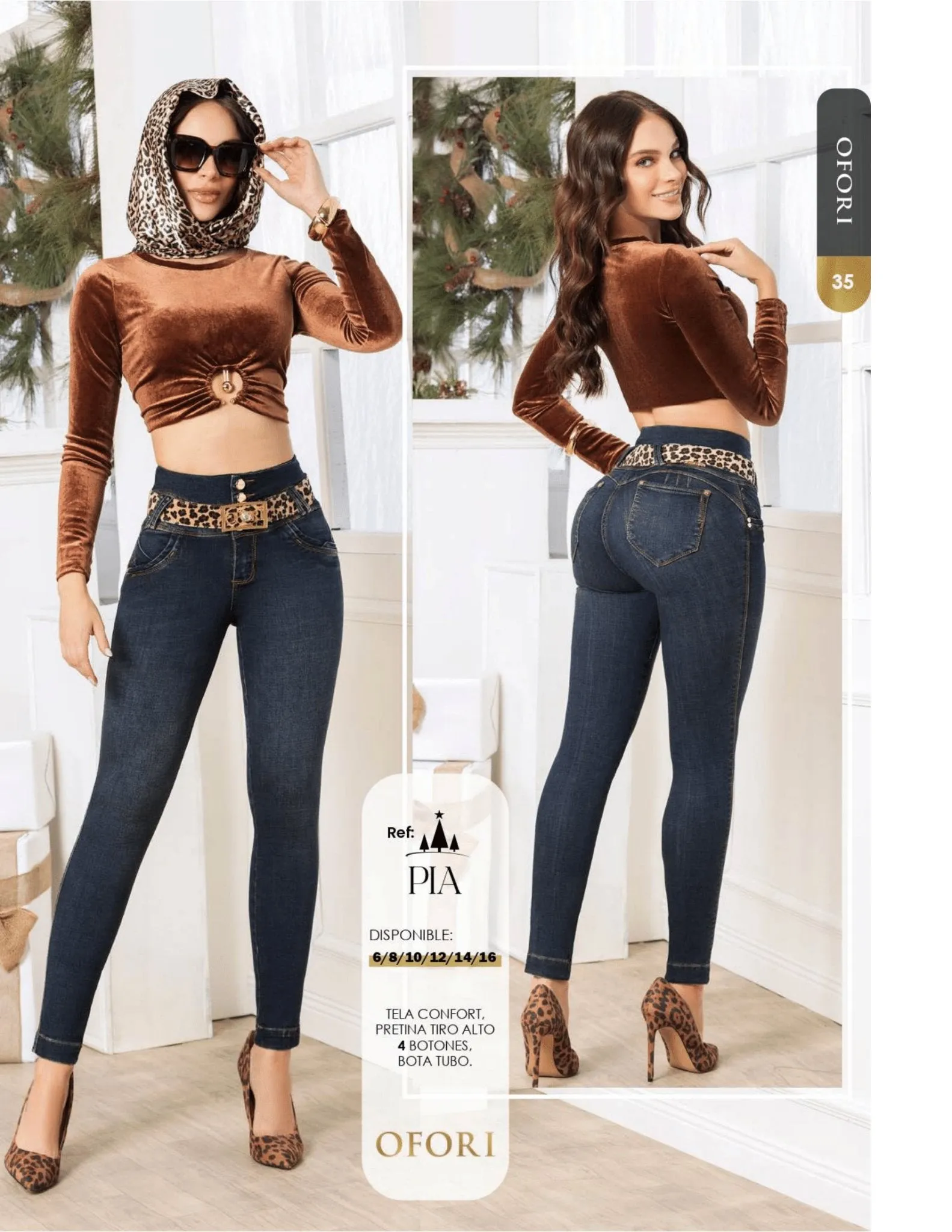 PIA 100% Authentic Colombian Push Up Jeans