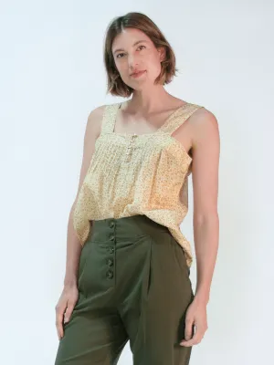 Pin Tuck Cami | Chamomile Floral