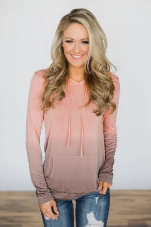 Pink Ombre Hoodie