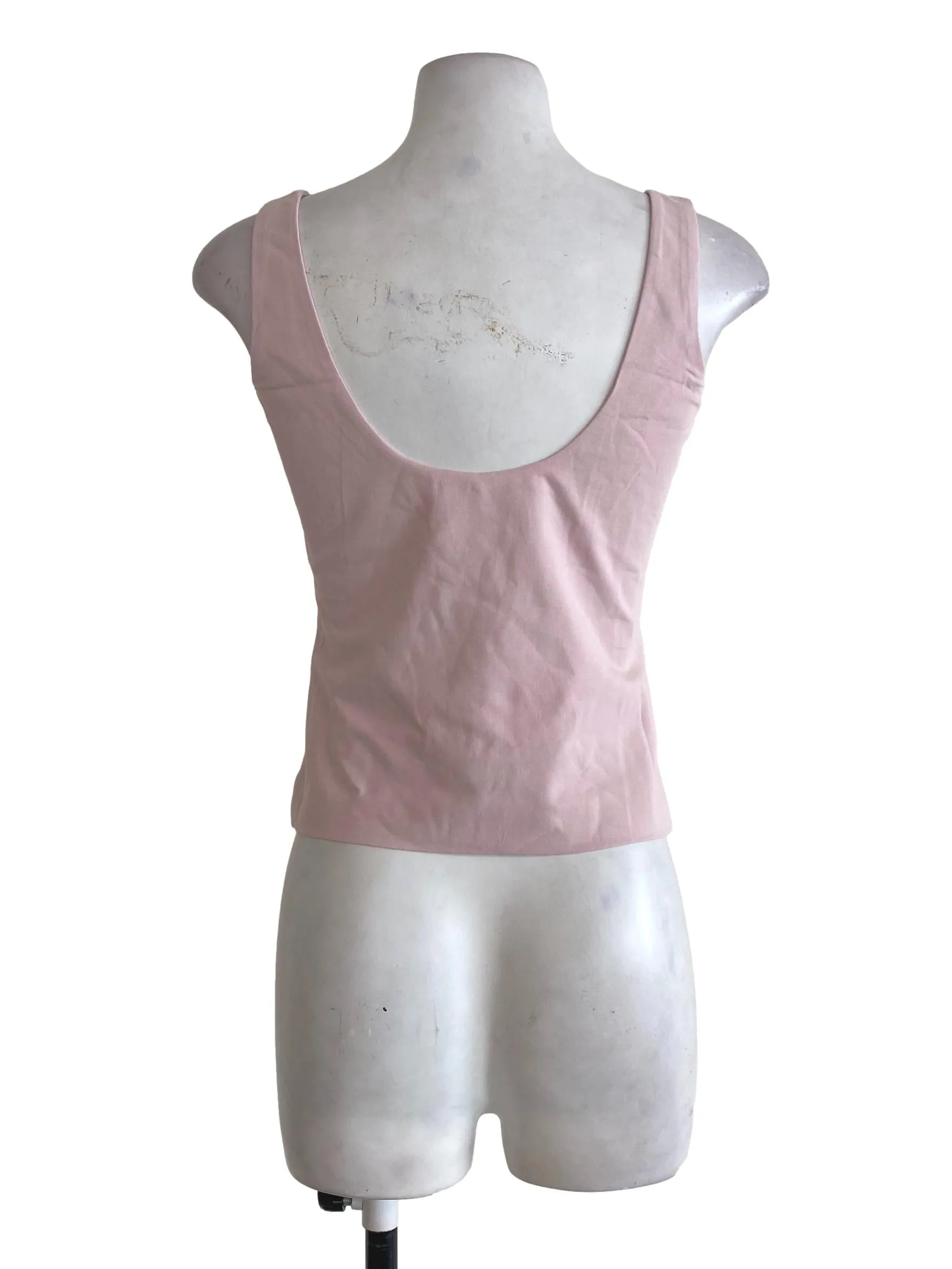 Pink Plain Tank Top