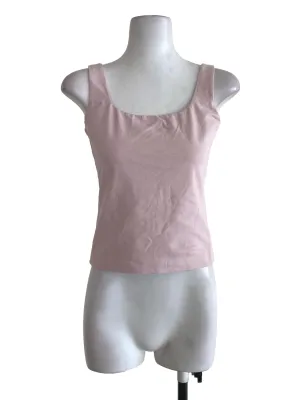 Pink Plain Tank Top