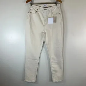 Pistola Women's 31x28 East Side Raw Cotton Kate Hi-Rise Slim Straight Jeans NWT
