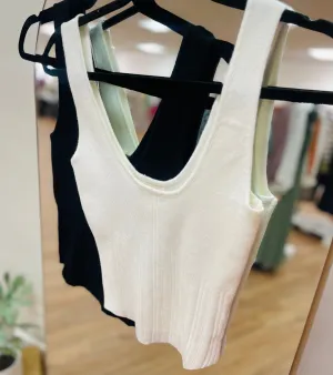 Plain As Day Tank - Black