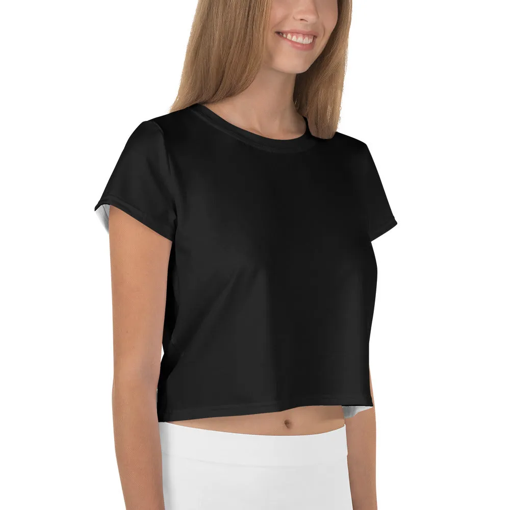 Plain Black Crop Top