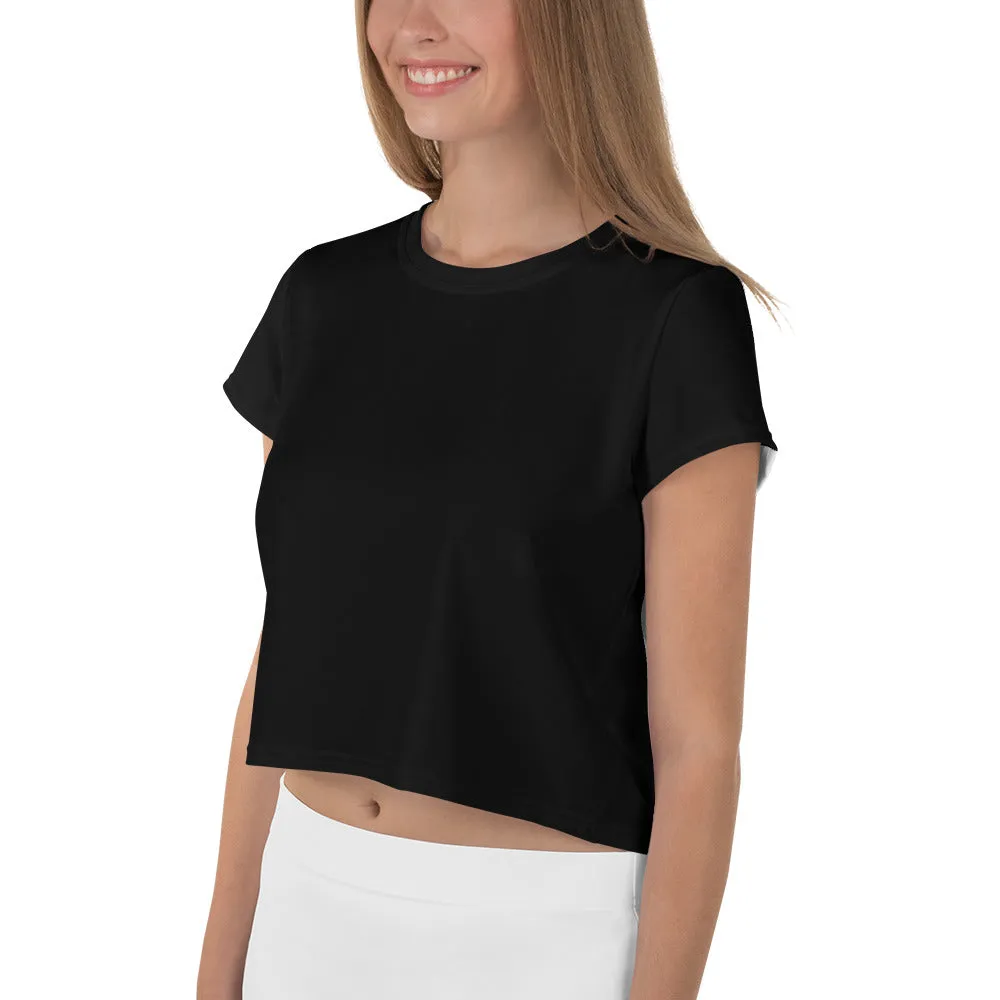 Plain Black Crop Top