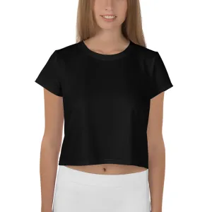 Plain Black Crop Top