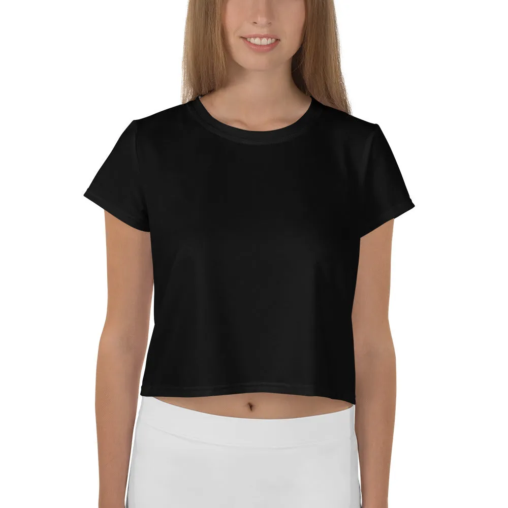 Plain Black Crop Top