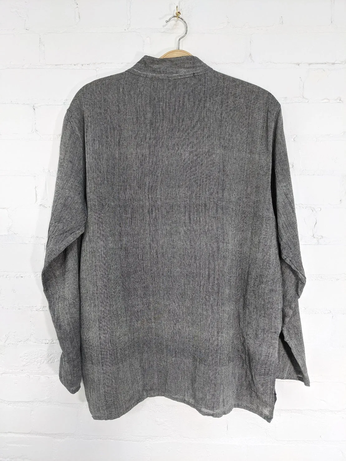 Plain Cotton Three Button Shirt