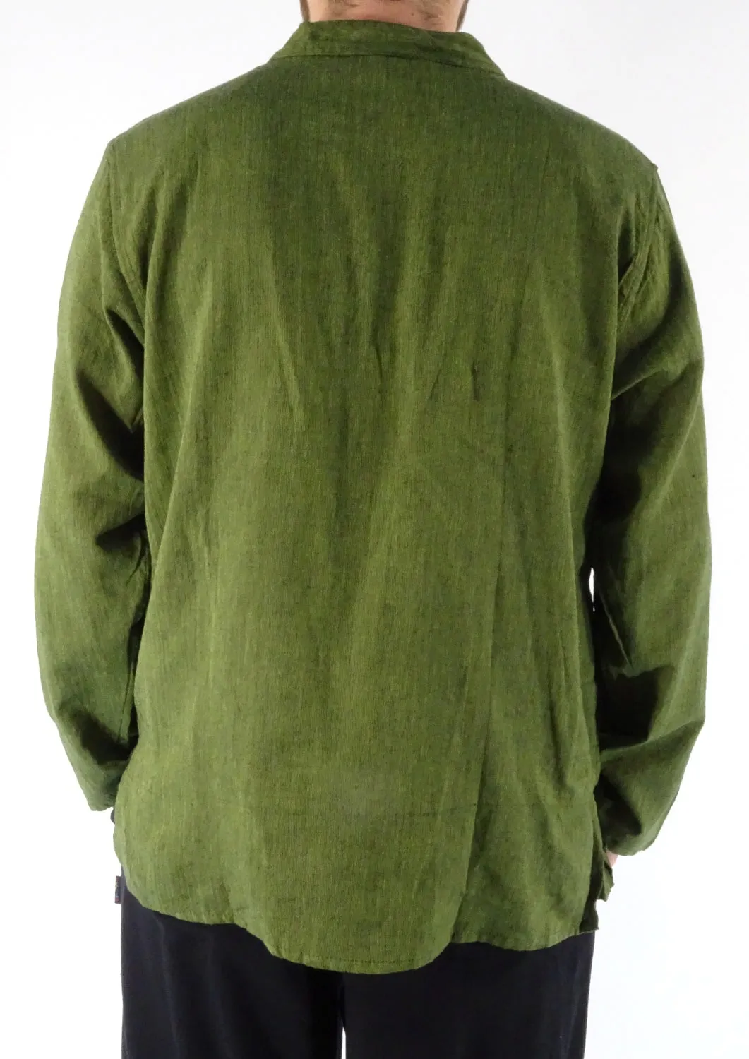 Plain Cotton Three Button Shirt