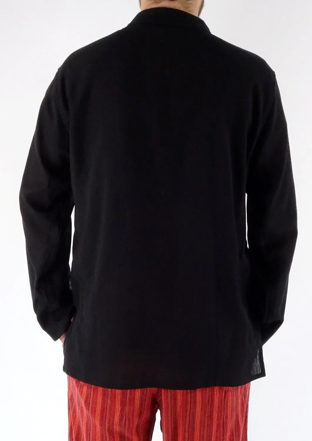 Plain Cotton Three Button Shirt