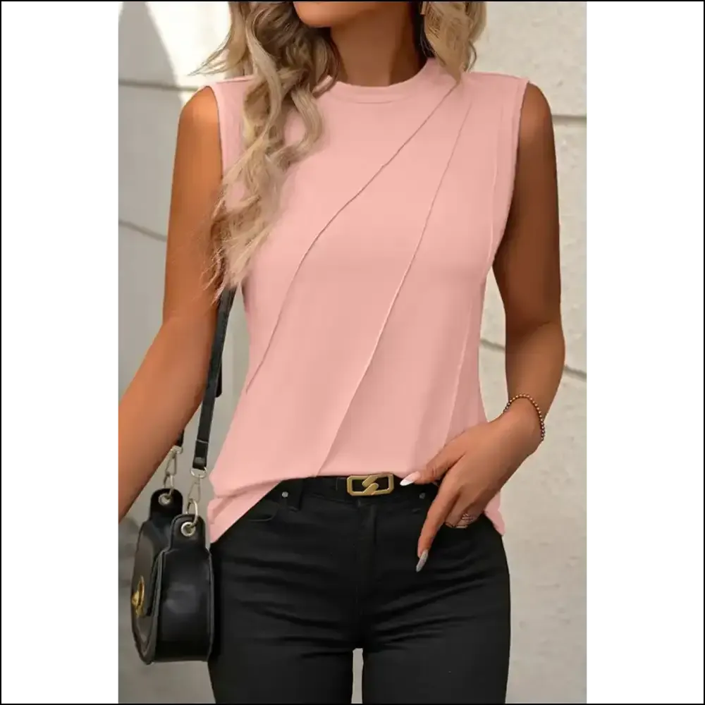 Pleated White Tank: Feel Fabulous, Arm Freedom ! Needful Things 😎
