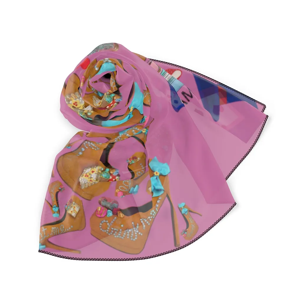 Poly Scarf 'Eat me drink me'