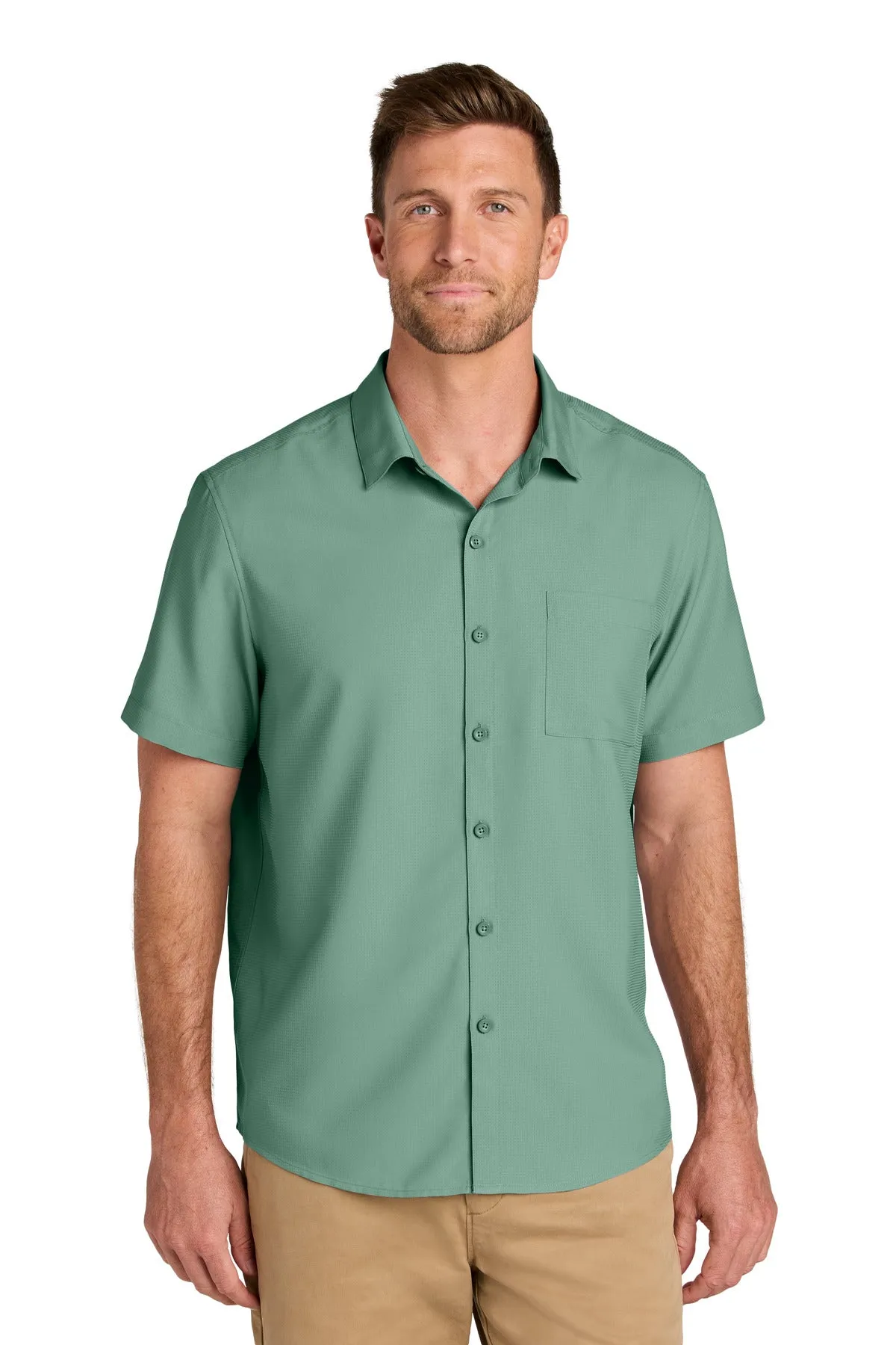 Port Authority Short Sleeve UV Dockside Shirt W963 Sage