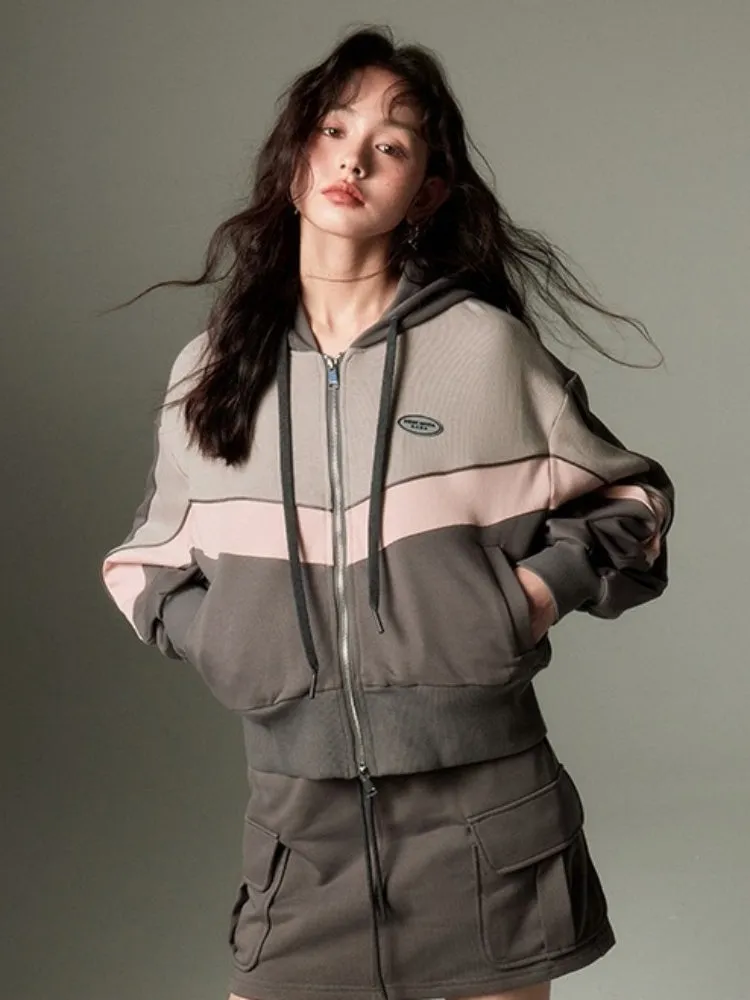 pullover sweatshirt  ＆ A-Line Skirts