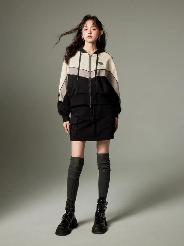 pullover sweatshirt  ＆ A-Line Skirts