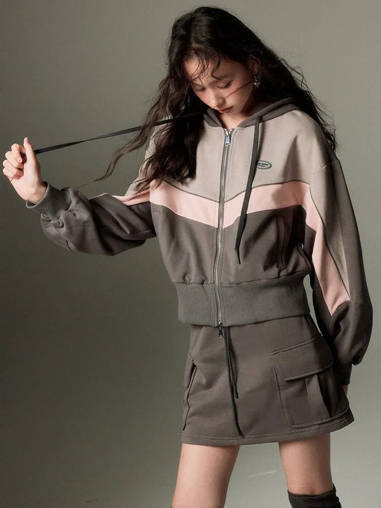 pullover sweatshirt  ＆ A-Line Skirts
