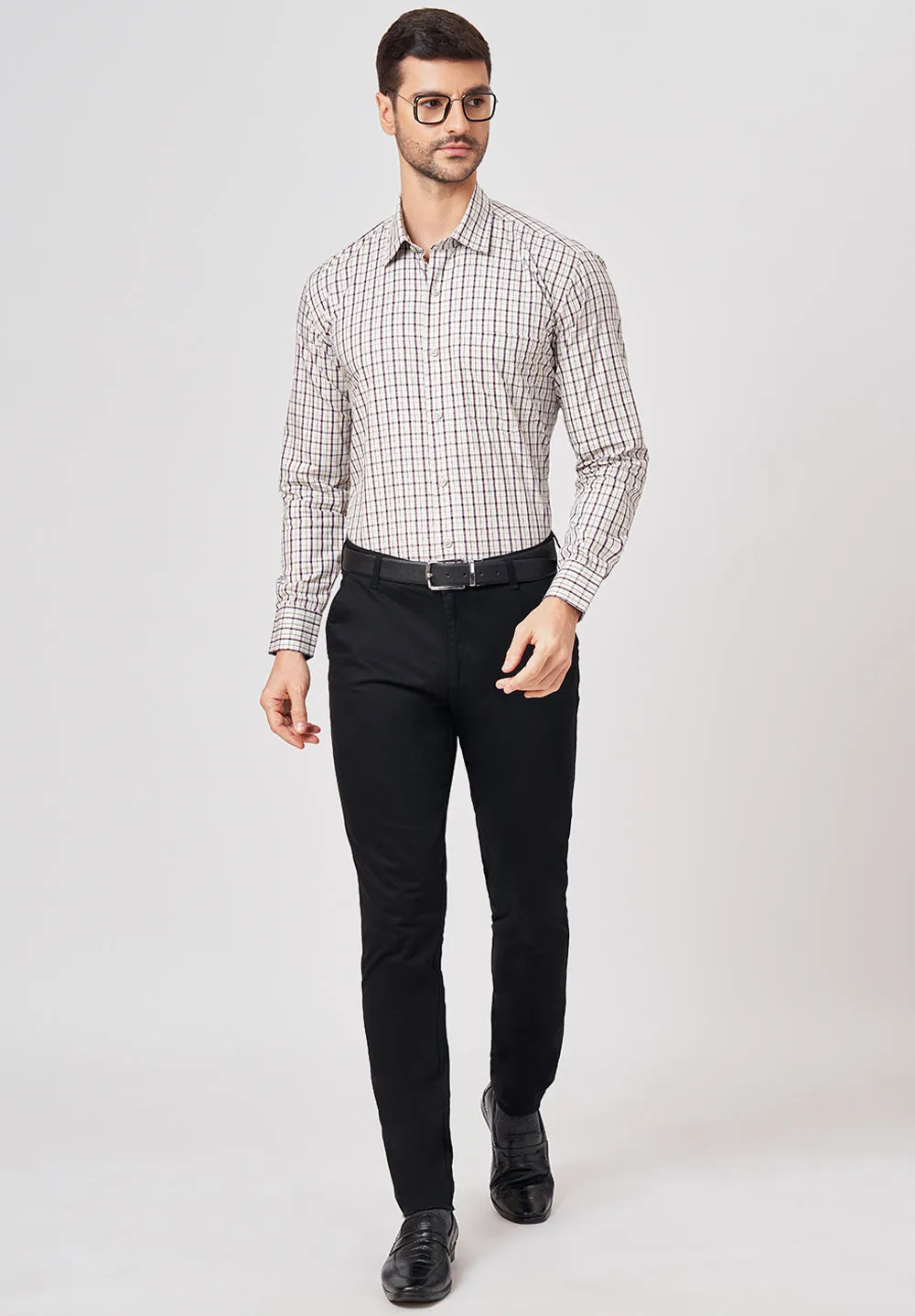 Pure Cotton Formal-regular Fit Shirt - 43467