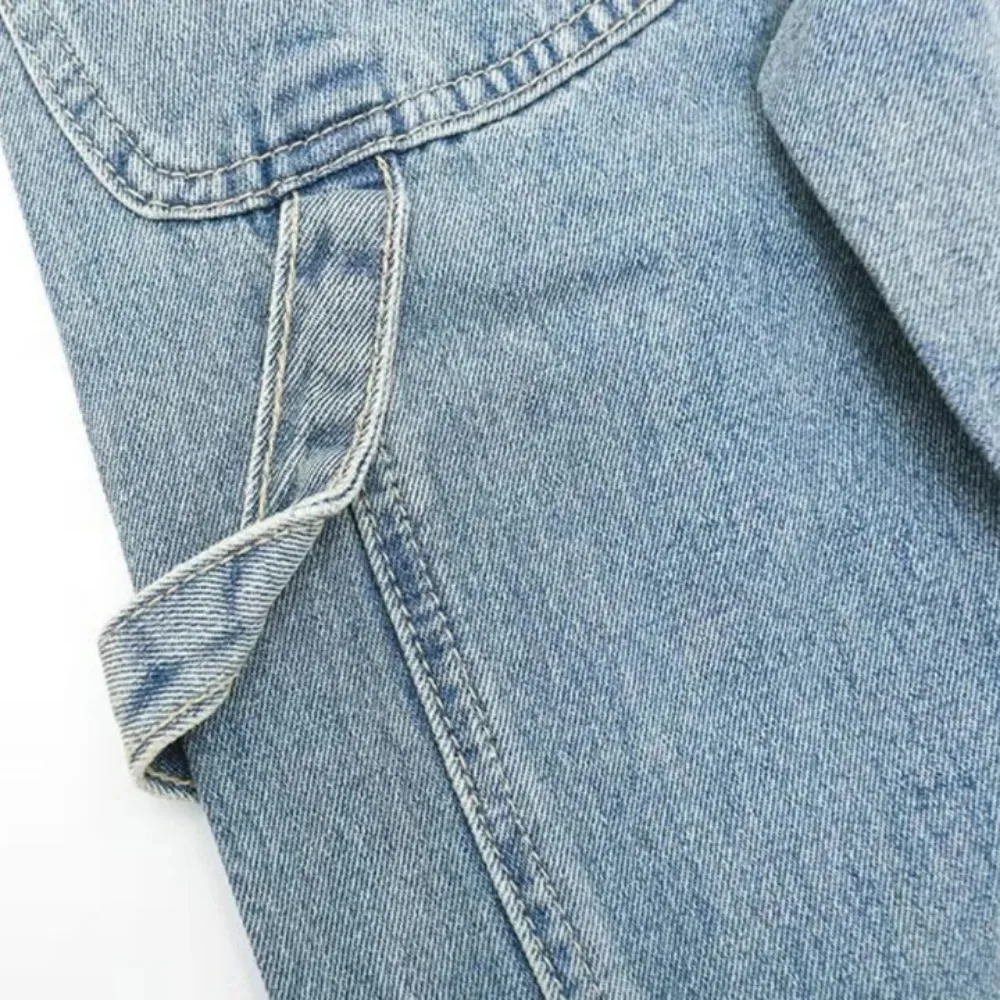 "Casual Solid Color Panel" Jeans