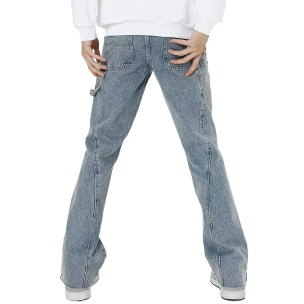 "Casual Solid Color Panel" Jeans