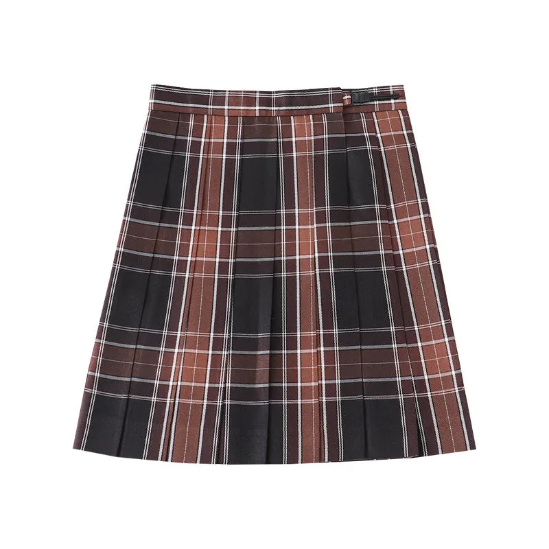 "JK BLACK BROWN CHECK" TIE/SKIRT UB2368