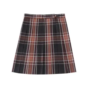 "JK BLACK BROWN CHECK" TIE/SKIRT UB2368