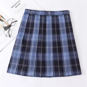 "JK DARK BLUE CHECK" TIE/SKIRT UB2369