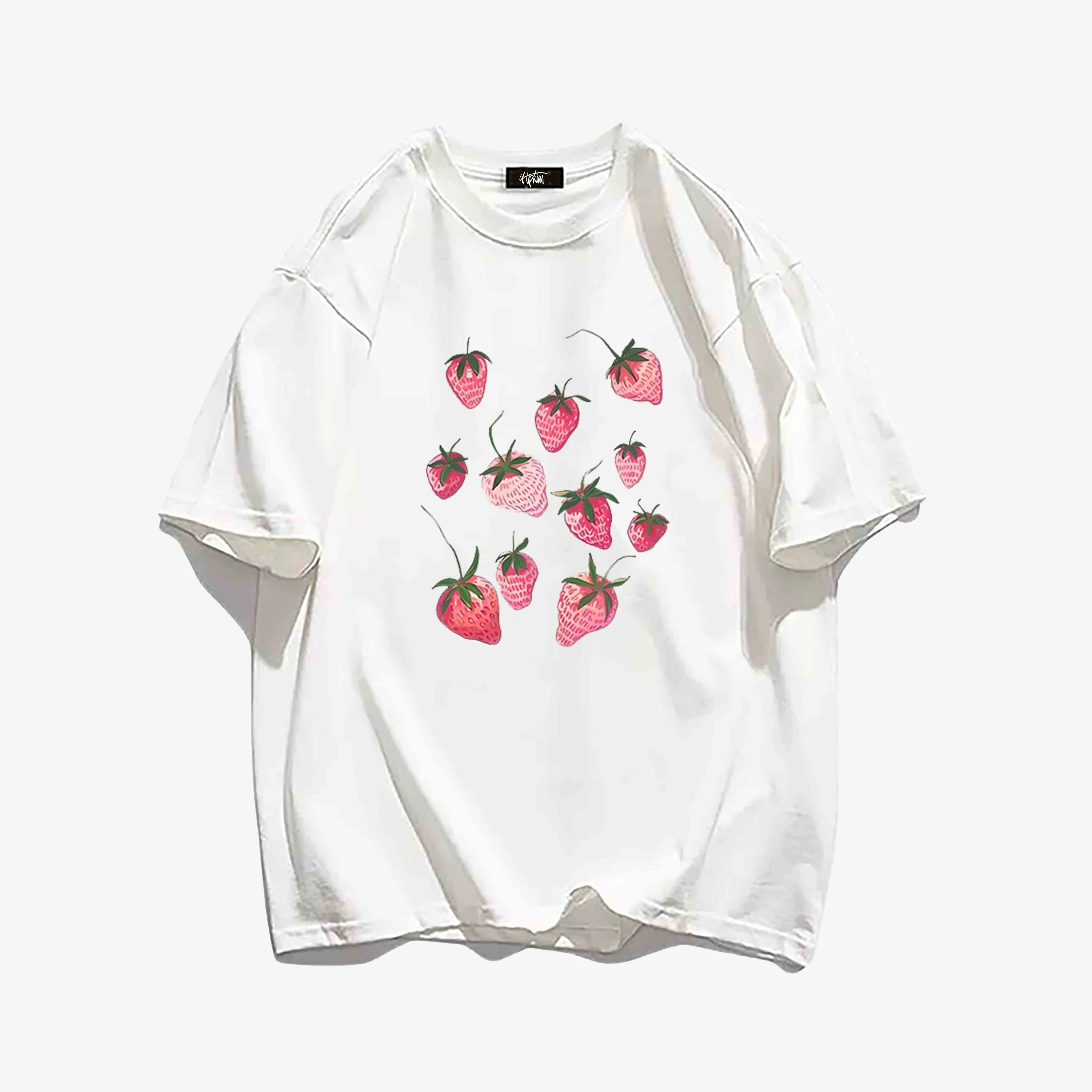 "Simple casual fashion strawberry" T-shirt