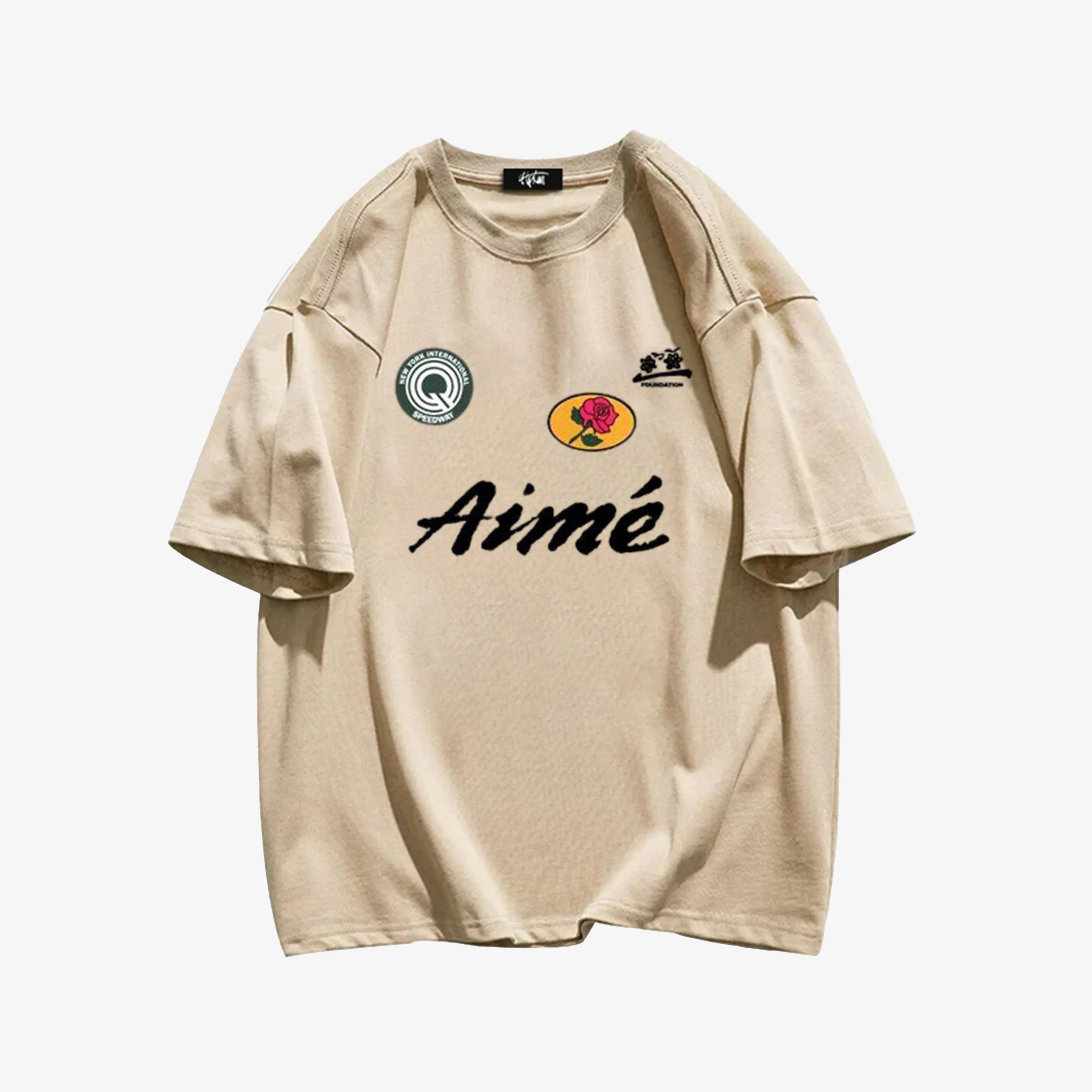 "Style trendy letter brand simple print" T-shirt